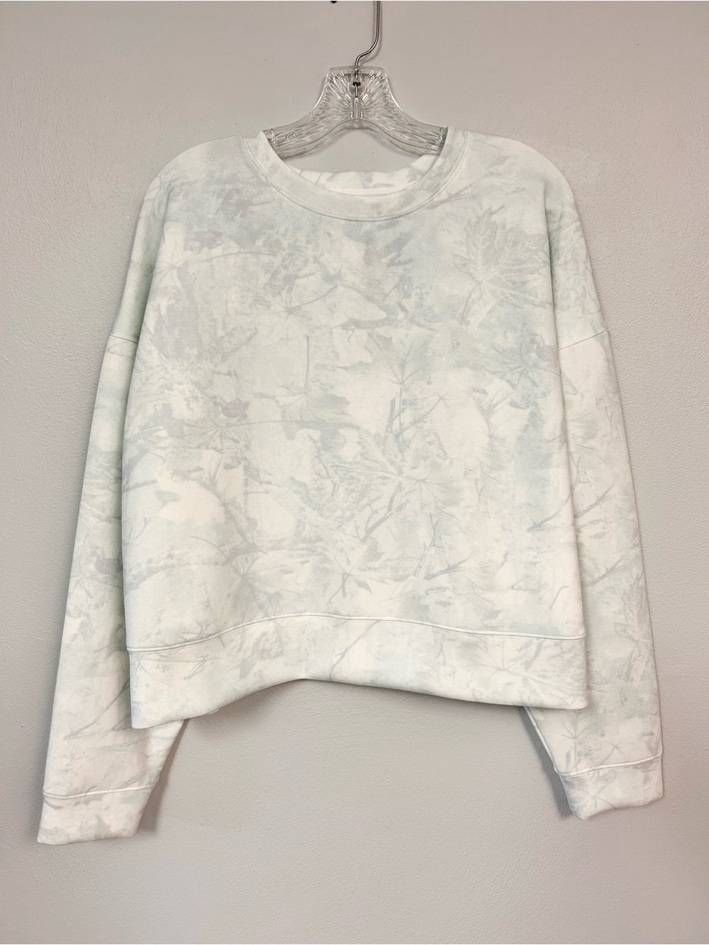 THREAD & SUPPLY 🥦 Oversized Mint Camo Crewneck Sweatshirt - Size XL
